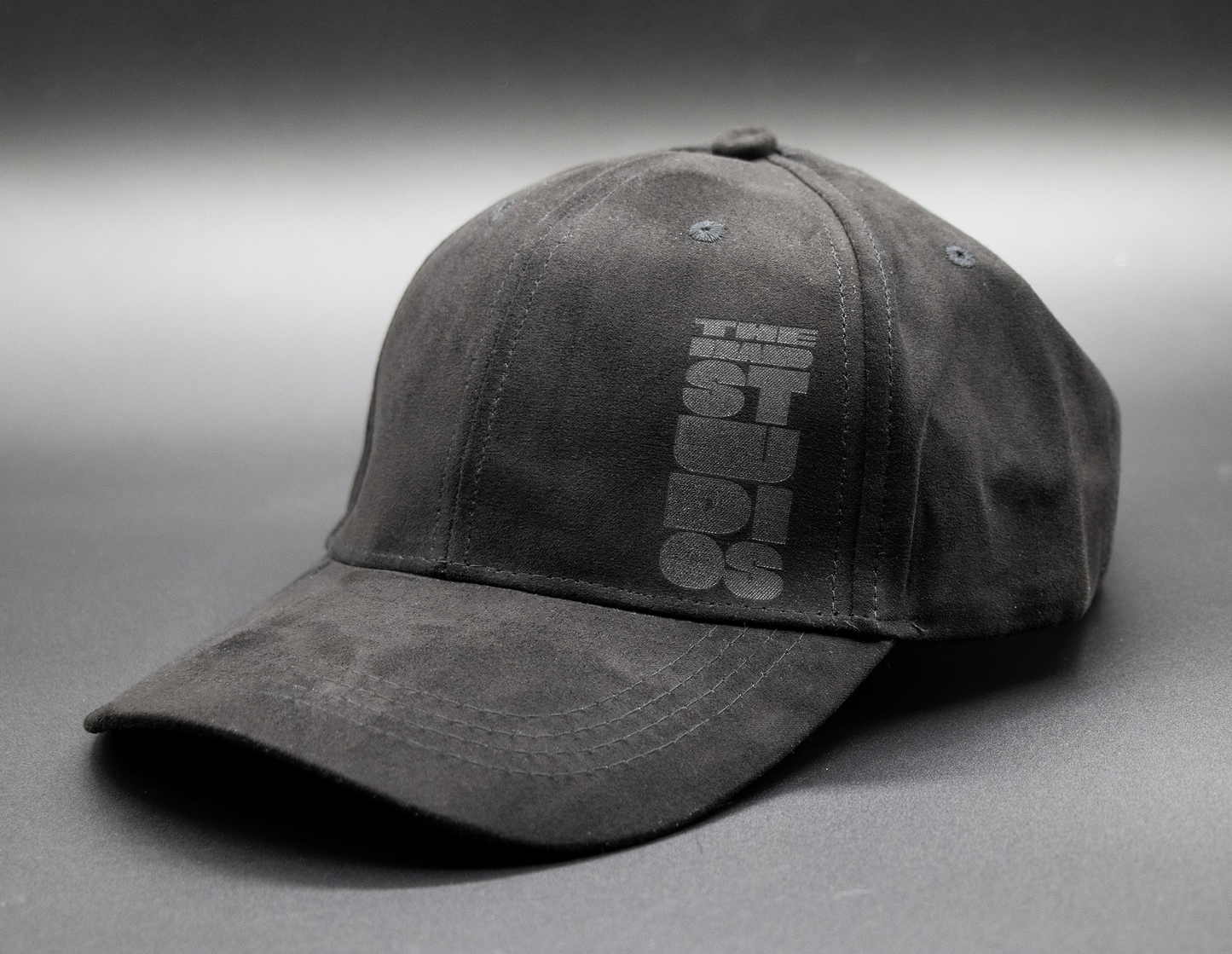 Hat Baseball Cap-Vegan Suede (Black)