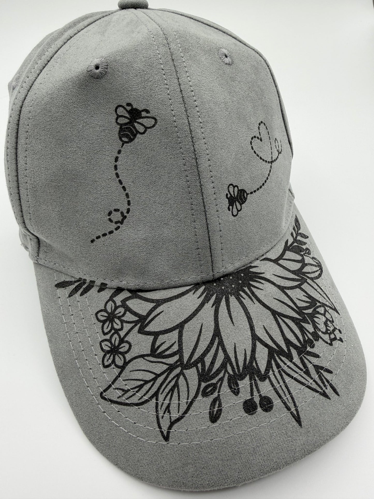 Hat - Sunflower & Bees Baseball Cap