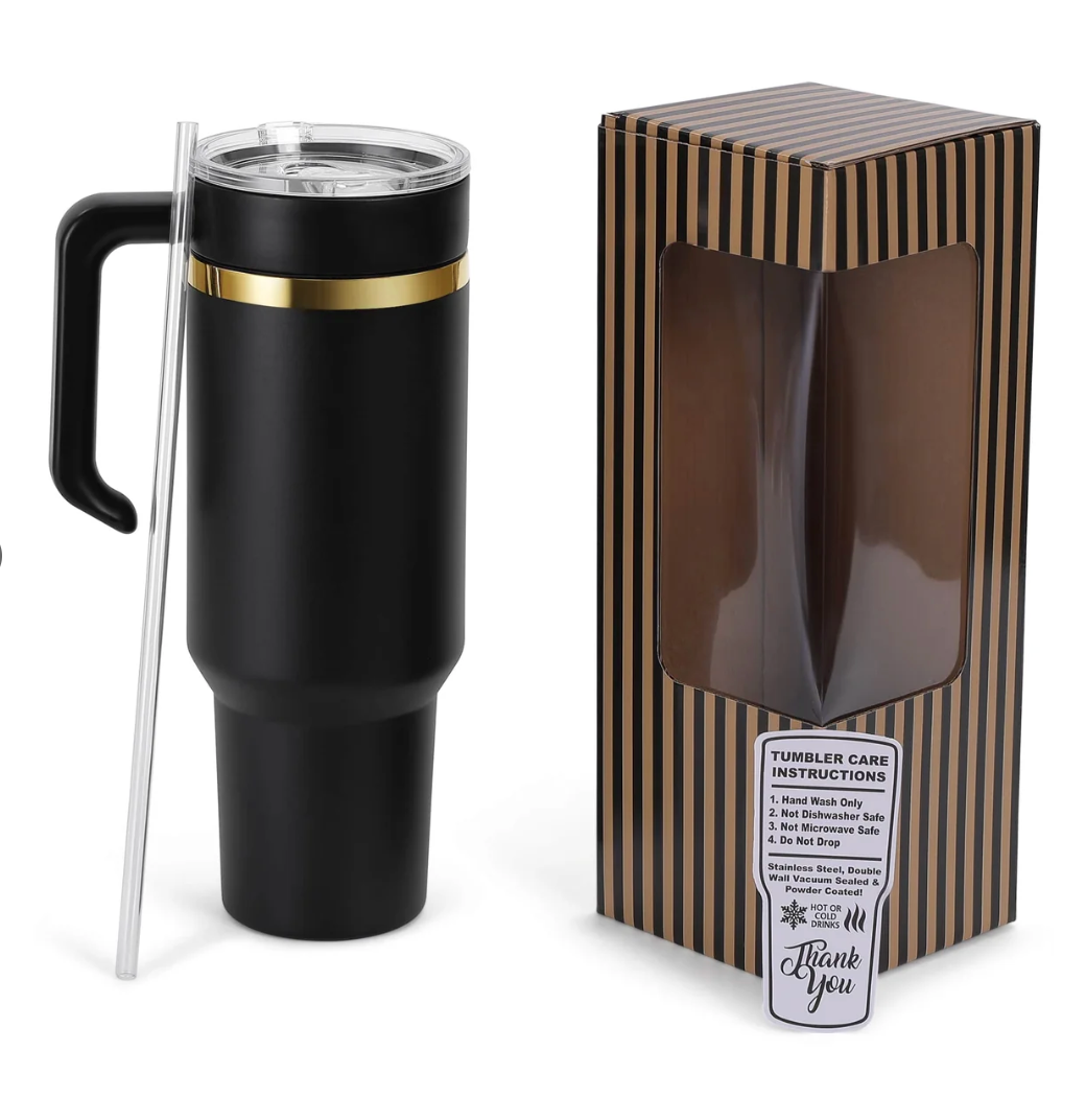 40oz Electroplated Tumbler with Handle