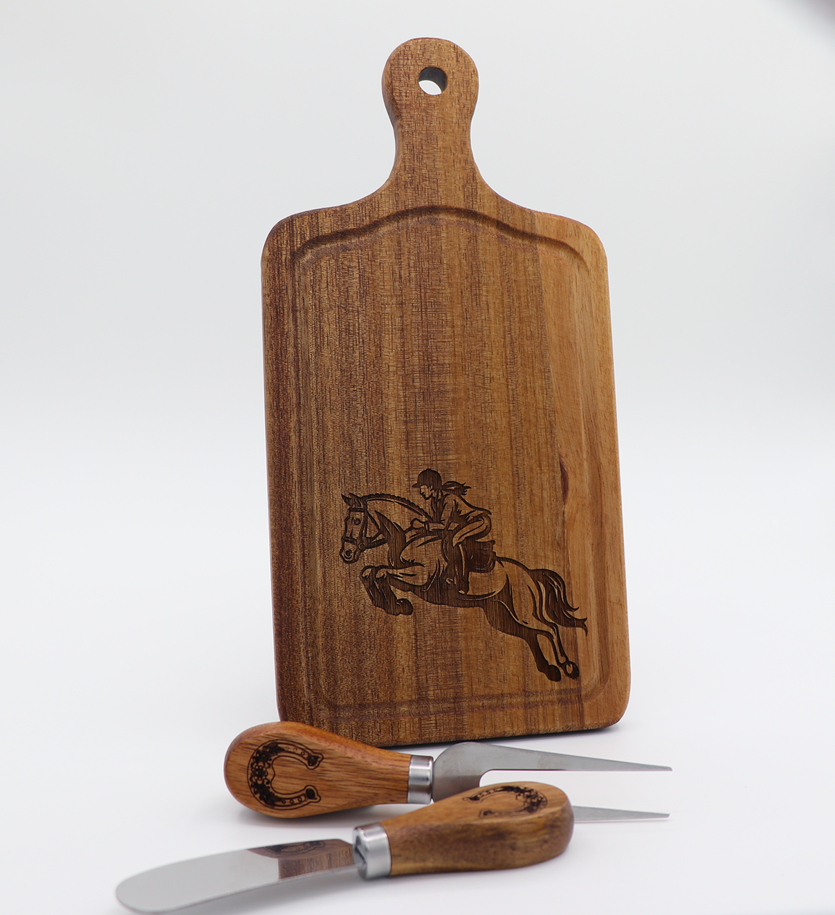 Charcuterie Small Board - Box Gift Set with Knife and Fork