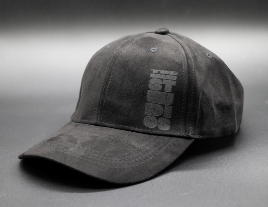 Hat Baseball Cap-Vegan Suede (Black)