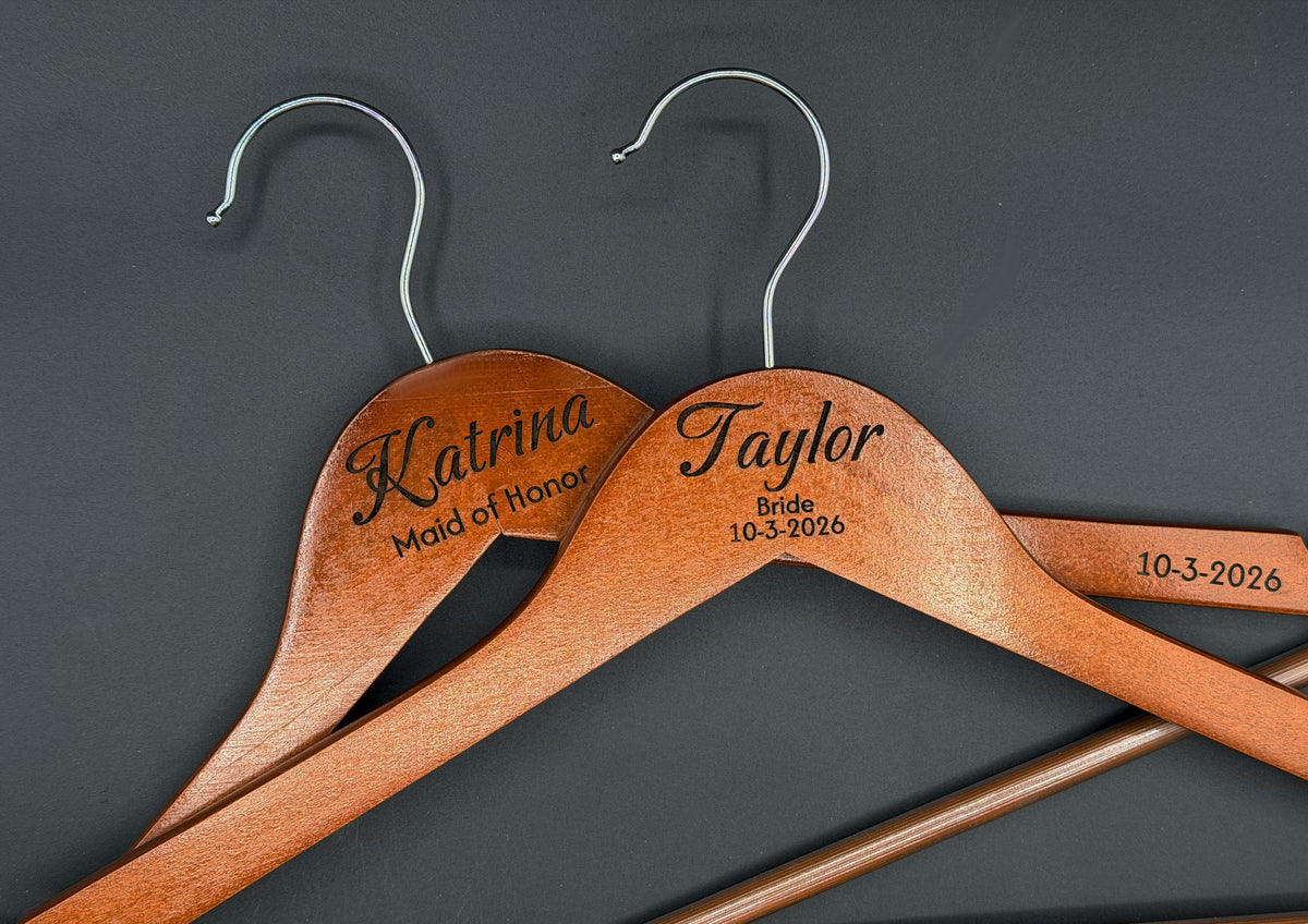 Custom Engraved Bridal Party Engraved Hangers