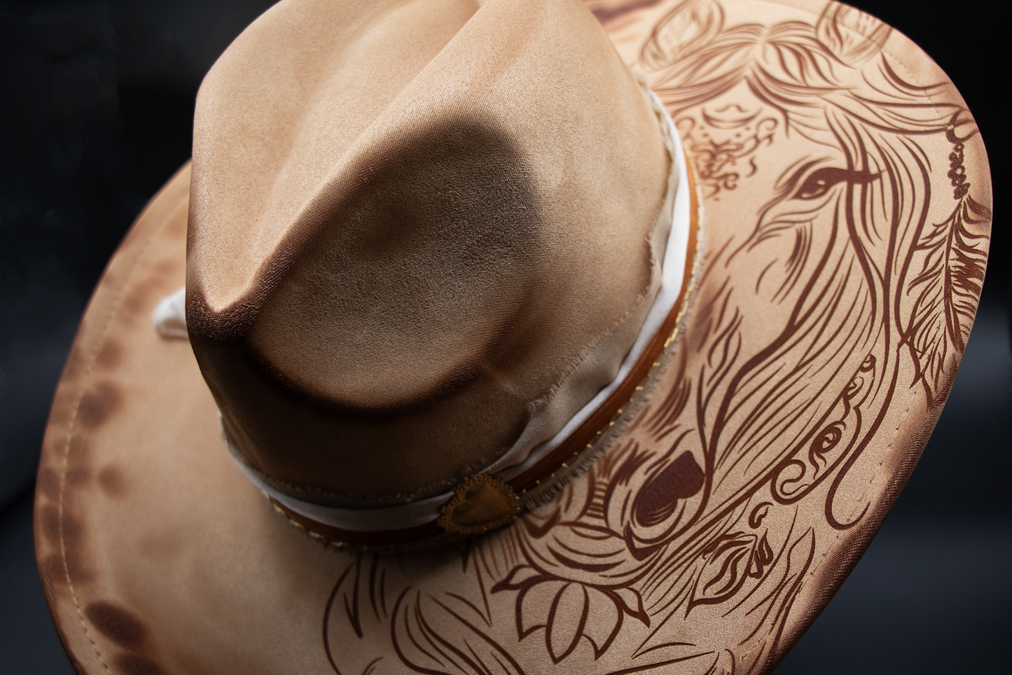 Hat - Altered Cowboy Engraved Horse
