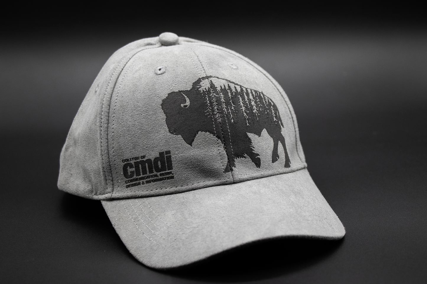 Hat - Vegan Suede Cap - Light Gray