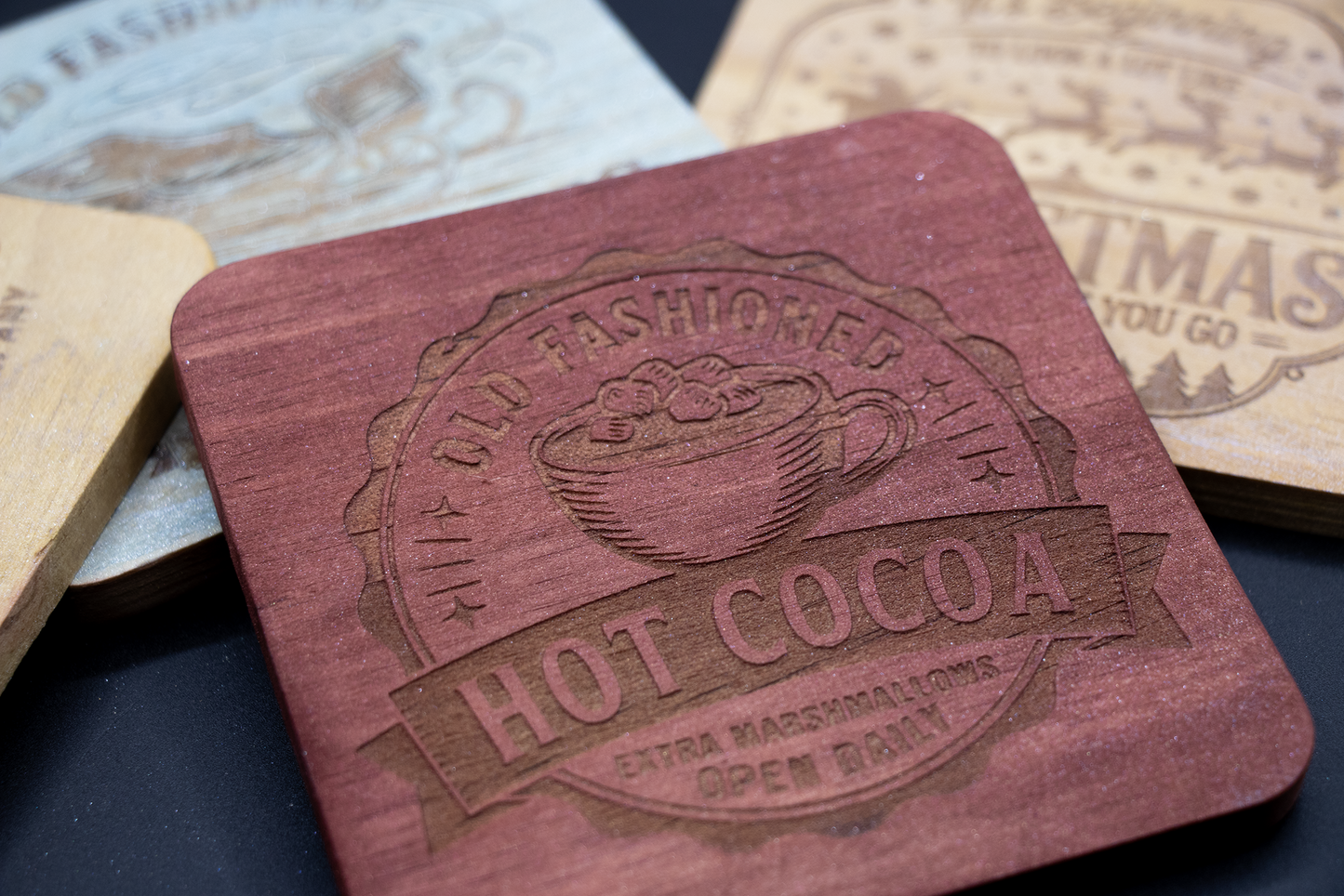 Coasters - Christmas Sleigh Rides - Set of 4