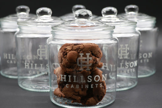 Personalized 30oz Glass Candy Jar
