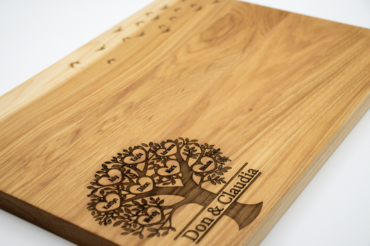 Cutting Board - 11"x15" Hickory Family Tree