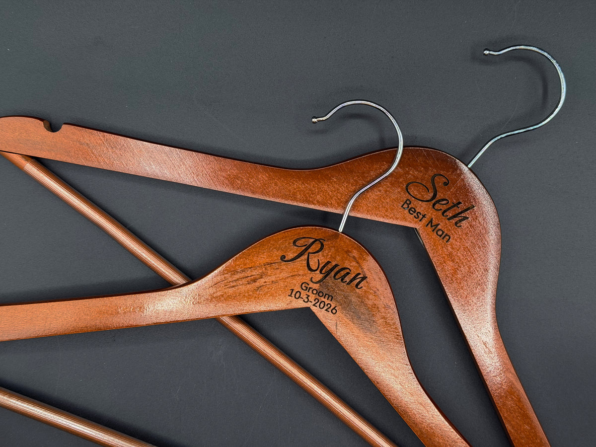 Custom Engraved Bridal Party Engraved Hangers