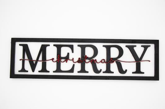 Craft Kit - Merry Christmas 4"x10"