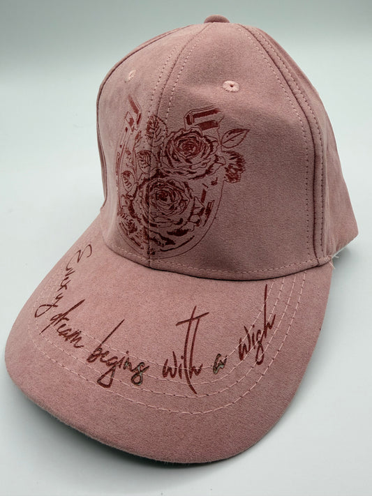 Hat Vegan Suede Baseball Cap - Every Dream (Dark Pink)