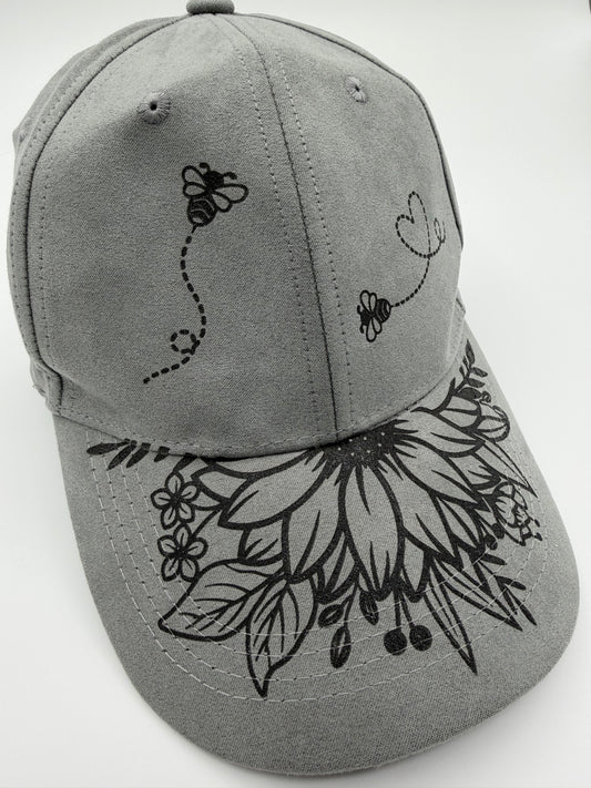 Hat - Sunflower & Bees Baseball Cap