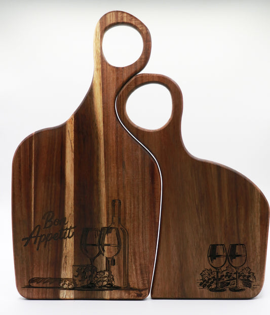 Cutting Board - Bon Appetit Wine Set of 2