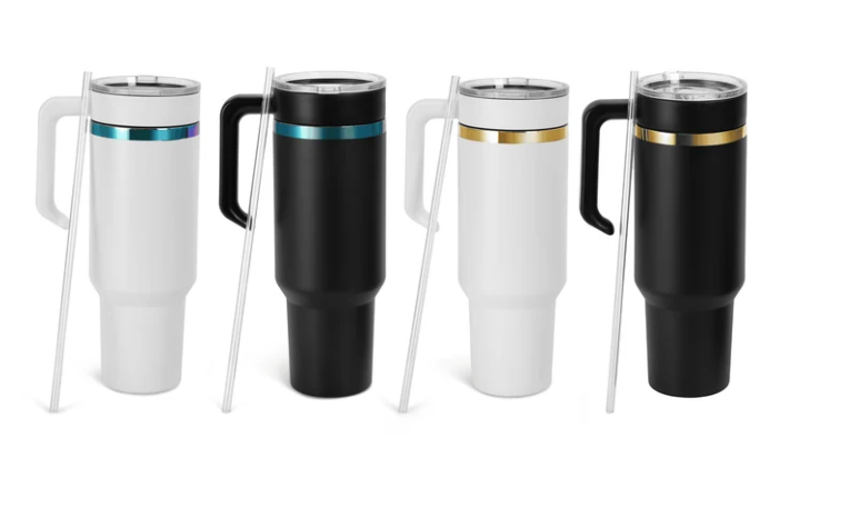 40oz Electroplated Tumbler with Handle