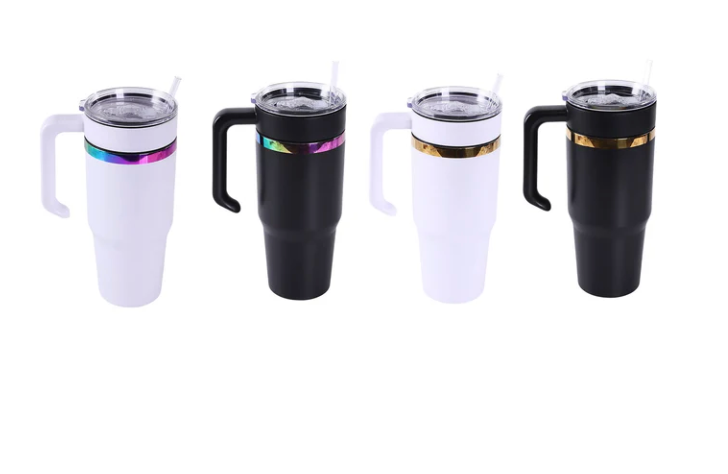 30oz Electroplated Tumbler with Handle