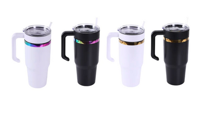 30oz Electroplated Tumbler with Handle