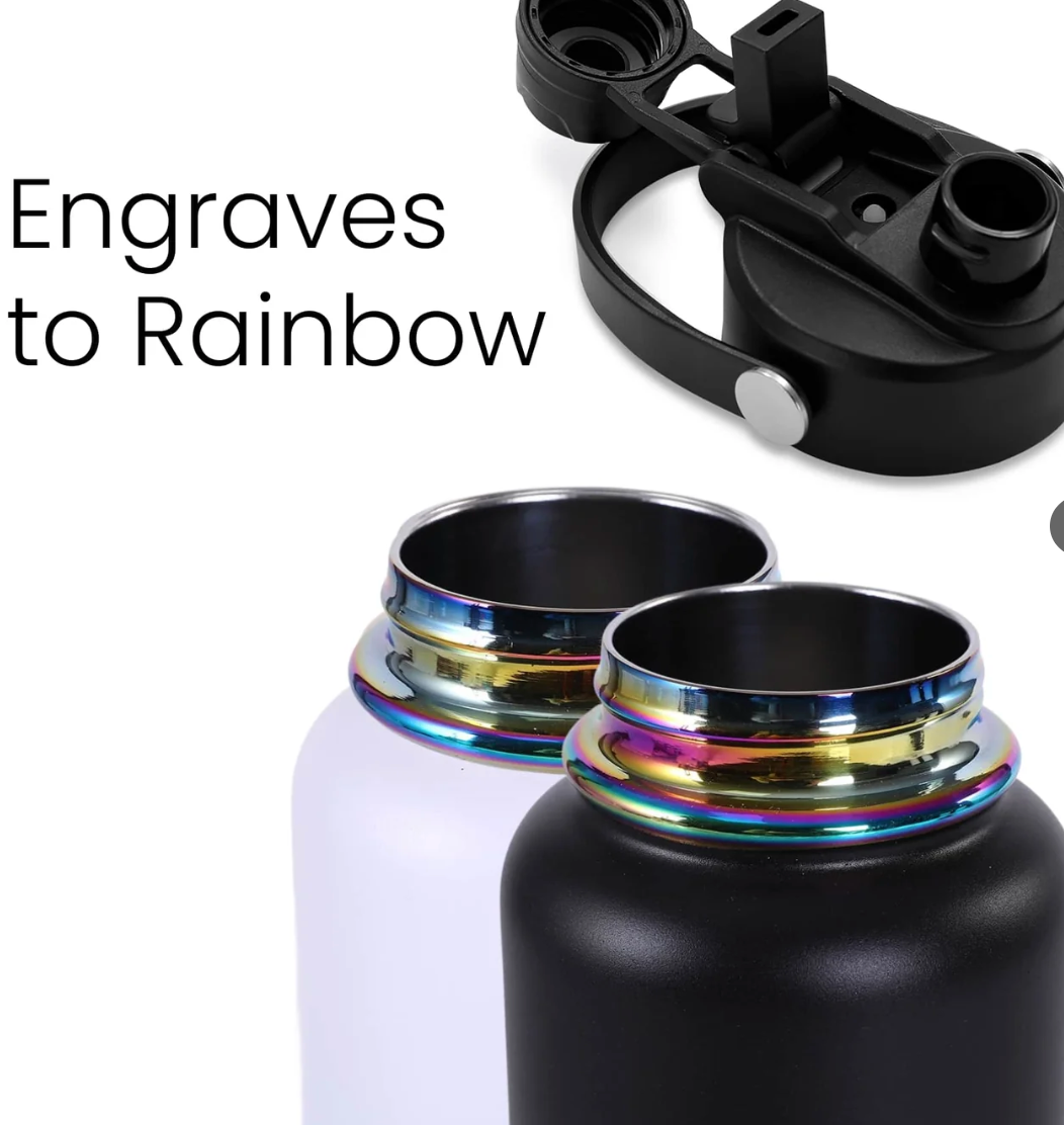 32oz Rainbow Electroplated Hydro Bottles