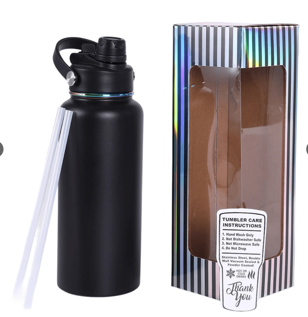 32oz Rainbow Electroplated Hydro Bottles