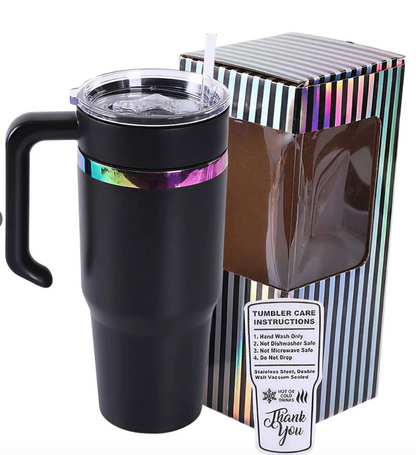 30oz Electroplated Tumbler with Handle