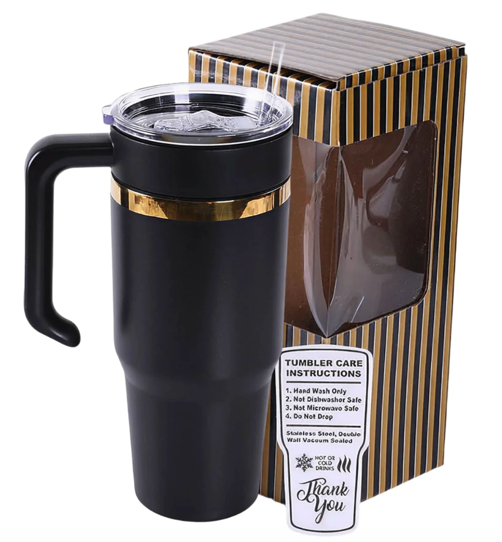30oz Electroplated Tumbler with Handle