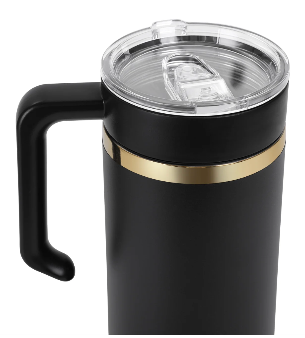 40oz Electroplated Tumbler with Handle