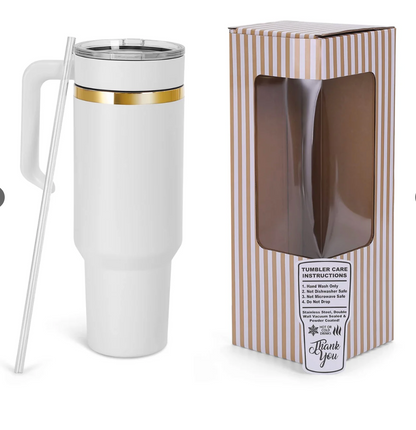 40oz Electroplated Tumbler with Handle