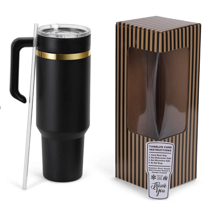40oz Electroplated Tumbler with Handle