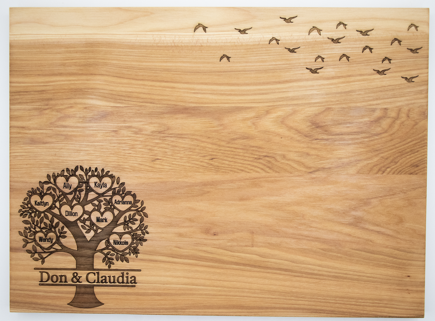 Cutting Board - 11"x15" Hickory Family Tree